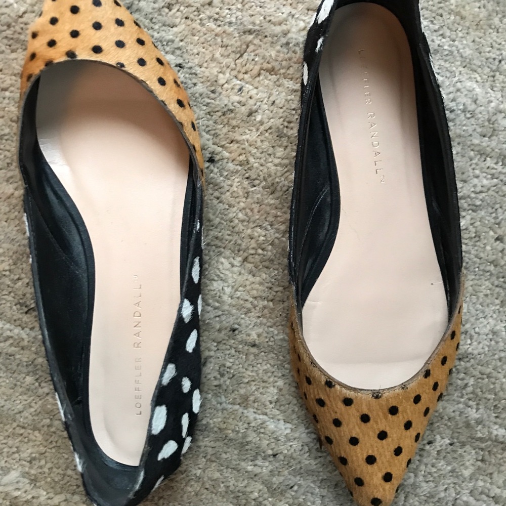 Loeffler Randall cheetah / zebra print flats!